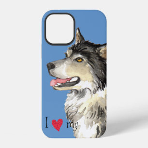 I Love my Alaskan Malemute iPhone 12 Case