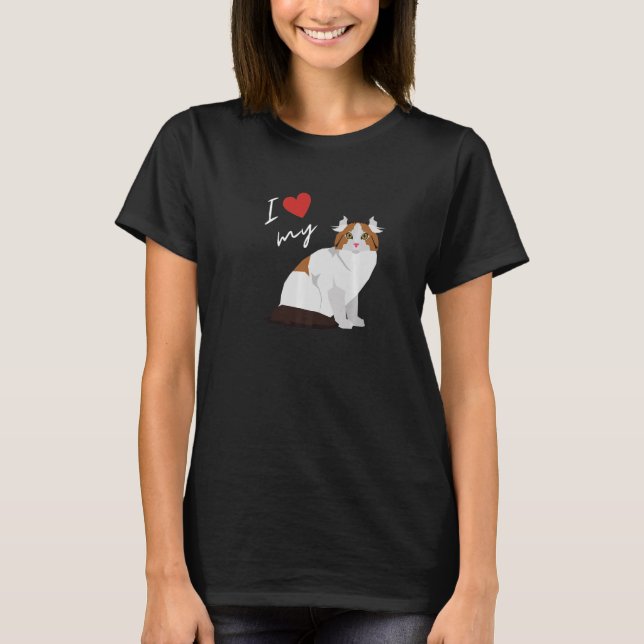 I love my American Curl Cat For Cat T-Shirt (Front)