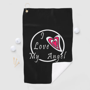 I love my Angel Golf Towel