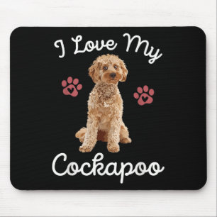 I Love My Apoo Dog Mum Funny Quote Pet Owner Art G Mouse Pad