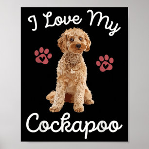 I Love My Apoo Dog Mum Funny Quote Pet Owner Art G Poster