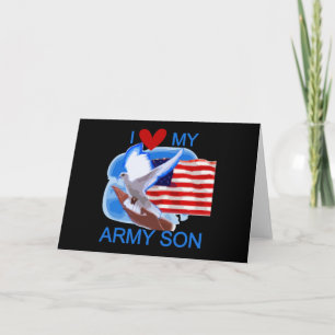 I Love My Army Son Tshirts and Gifts Card