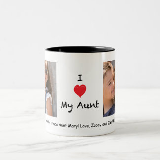 I love My Aunt 2 Photo Customisable Mug