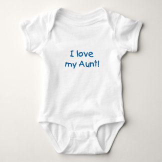 I Love My Aunt! (blue) Infant Creeper