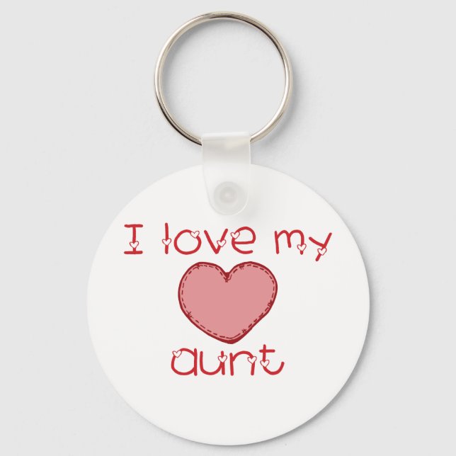 I love my aunt key ring (Front)