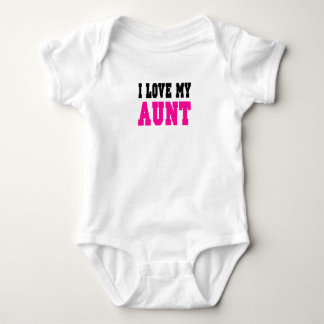 I Love My Aunt (pink) Baby Bodysuit