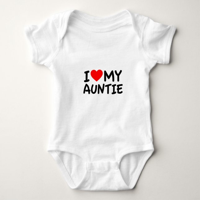 I love my Auntie Baby Bodysuit (Front)