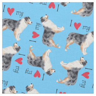 I Love my Aussie Fabric