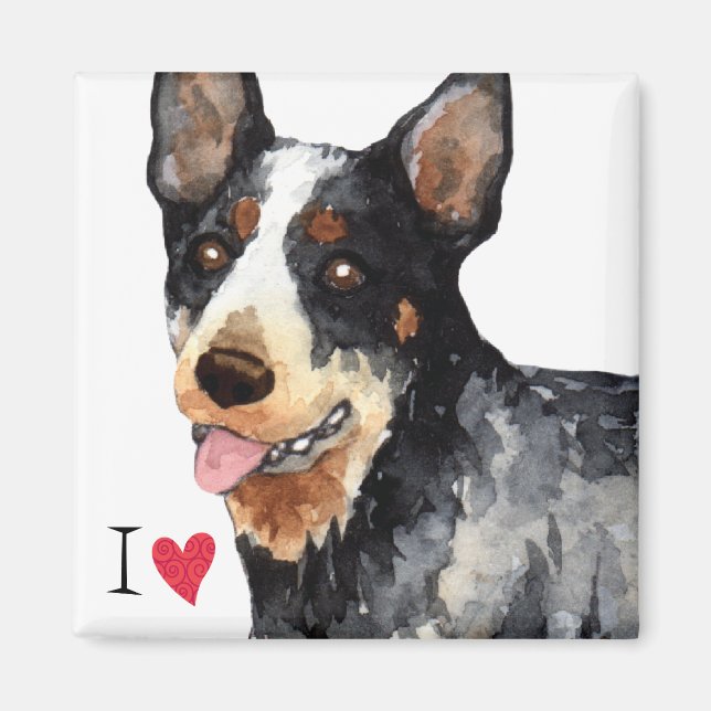 I Love my Australian Cattle Dog Magnet (Front)