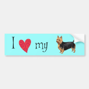 I Love my Australian Terrier Bumper Sticker