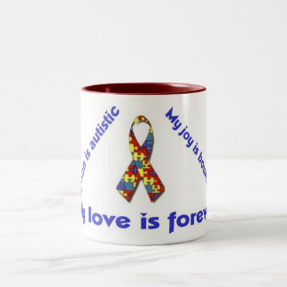 I love my autistic child - unique mug design serie