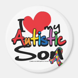 I Love My Autistic Son Magnet