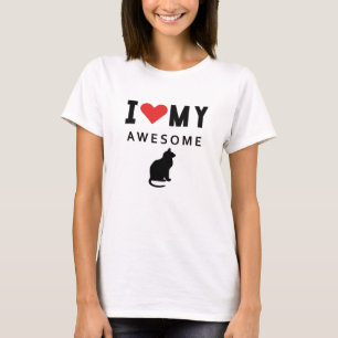 I love my awesome cat dog T-Shirt