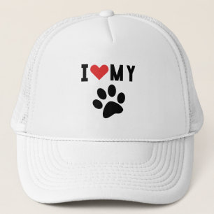 I love my awesome cat dog trucker hat
