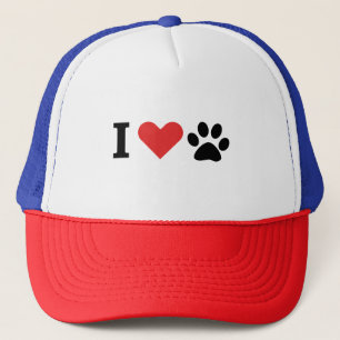 I love my awesome cat dog trucker hat