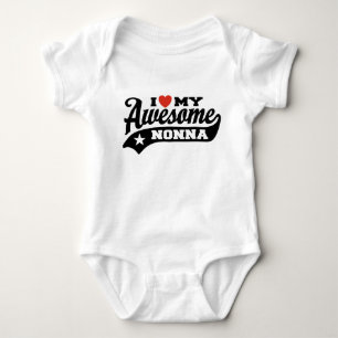I Love My Awesome Nonna Baby Bodysuit