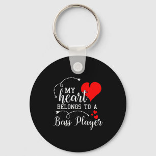 I Love My B Player Husband Wife Gifts Valentines S Key Ring