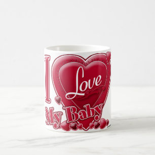I Love My Baby red - heart Coffee Mug