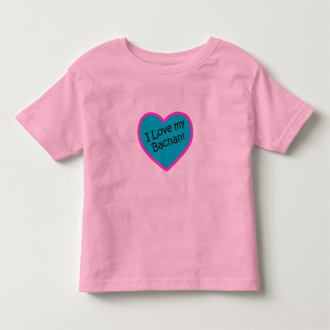 I Love My Bachan Toddler T-Shirt (Front)