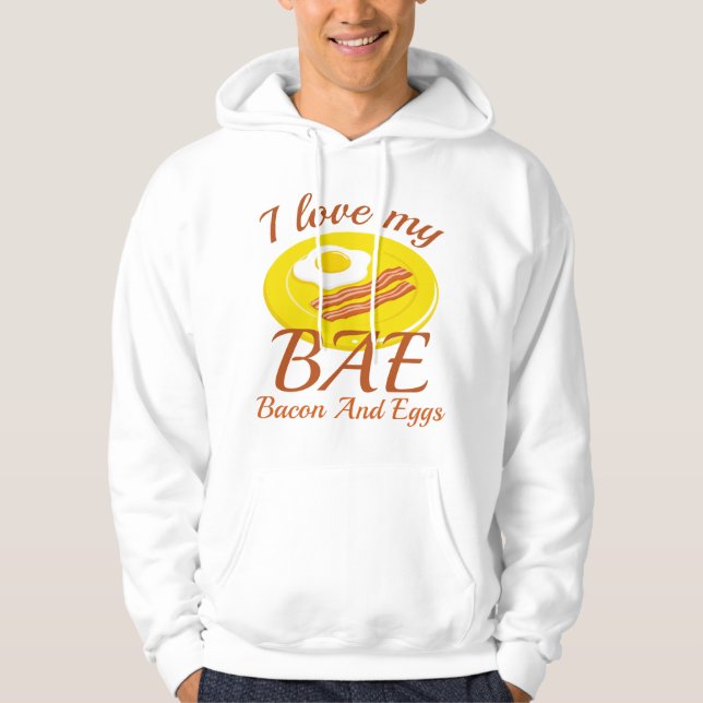 I Love My BAE Hoodie (Front)