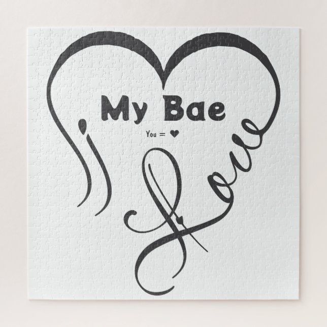 I Love My Bae • You = ♥ Jigsaw Puzzle (Vertical)