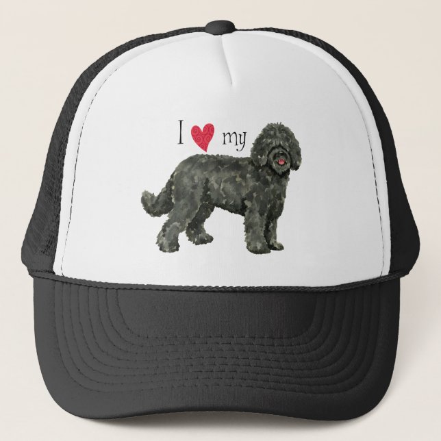 I Love my Barbet Trucker Hat (Front)