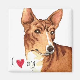 I Love my Basenji Magnet