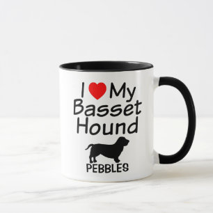 I Love My Basset Hound Dog Mug
