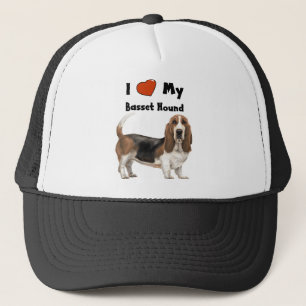 I Love My Basset Hound Trucker Hat