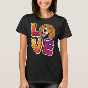 I Love My Beagle  Beagle Puppy Dog Graphic Tee