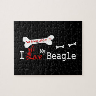 I Love My Beagle Jigsaw Puzzle
