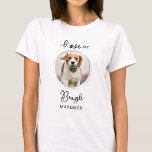 I Love My Beagle Personalised Pet Dog Photo T-Shirt<br><div class="desc">Take your best friend with you everywhere you go with this custom beagle pet photo dog lover shirt ! A must have for every dog lover, dog mum and dog dad ! A fun I Love My Dog, this shirt quote "I Love My Beagle" can be personalised to your favourite...</div>