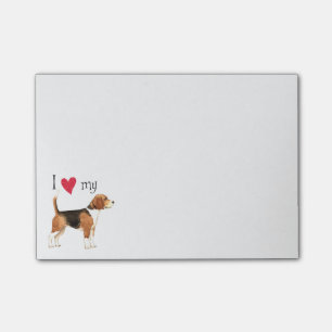 I Love my Beagle Post-it Notes