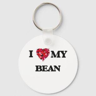 I Love MY Bean Key Ring