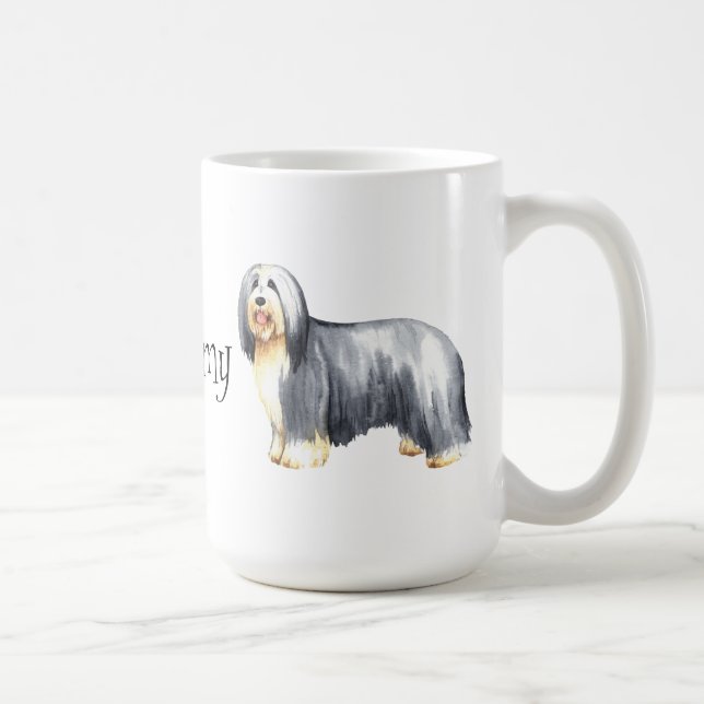 I Love my Bearded Collie Coffee Mug (Right)