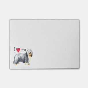 I Love my Bearded Collie Post-it Notes