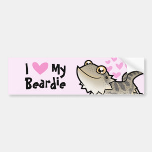 I Love My Bearded Dragon / Rankin Dragon Bumper Sticker