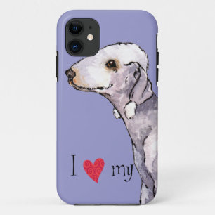 I Love my Bedlington Terrier iPhone 11 Case