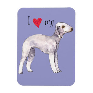 I Love my Bedlington Terrier Magnet