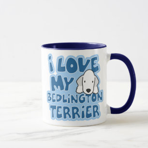 I Love My Bedlington Terrier Mug
