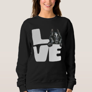 I Love My Belgian Sheepdog Dog Sweatshirt