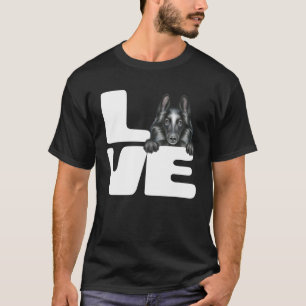 I Love My Belgian Sheepdog Dog T-Shirt