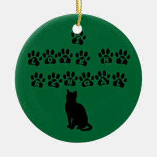 I Love My Bengal--Black Text Ceramic Ornament