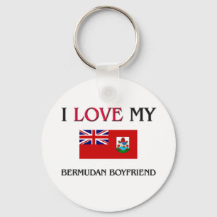 I Love My Bermudan Boyfriend Key Ring