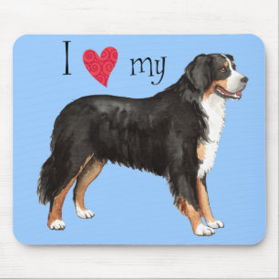 I Love my Bernese Mountain Dog Mouse Pad