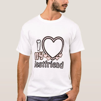 I Love My Best Friend Custom T-Shirt, personalised T-Shirt