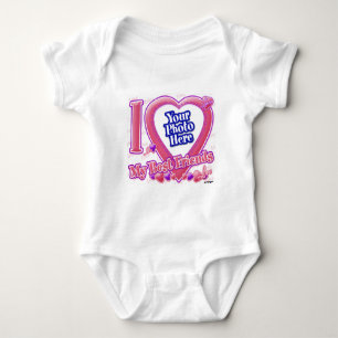 I Love My Best Friends pink/purple - photo Baby Bodysuit