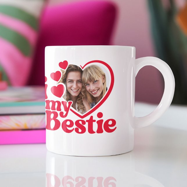 I Love My Bestie Photo Custom Coffee Mug (Creator Uploaded)