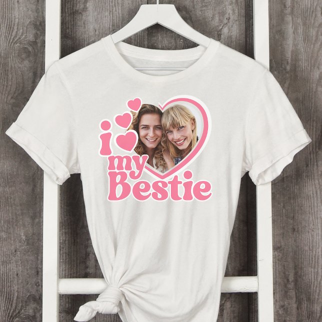 I Love My Bestie Photo Custom T-Shirt (Creator Uploaded)