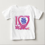 I Love My BFF pink/purple Baby T-Shirt<br><div class="desc">I Love My BFF pink/purple I Love My Best Friend Forever</div>